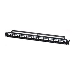 WP RACK PATCH PANEL CABLE MANAGE 24 PORTAS CAT5/6 UTP BLACK - WP Rack WPC-PAN-BU24