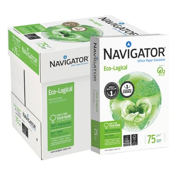 Papel 075gr Fotocopia A4 Navigator Premium Eco-logical 5x500Fls - Navigator 1801068