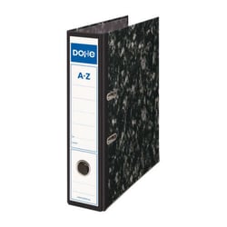 Dohe Archinovo Arquivo de alavanca com dobragem - Cartolina - Formato fólio - Lombada larga - Protectores de canto metálicos - Cor Preto Marmoreado - Dohe 09120