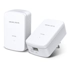 Adaptador Powerline Mercusys MP500 - 1000Mbps - 300m de alcance - Gigabit Ethernet - Pack de 2 - Mercusys MP500 KIT