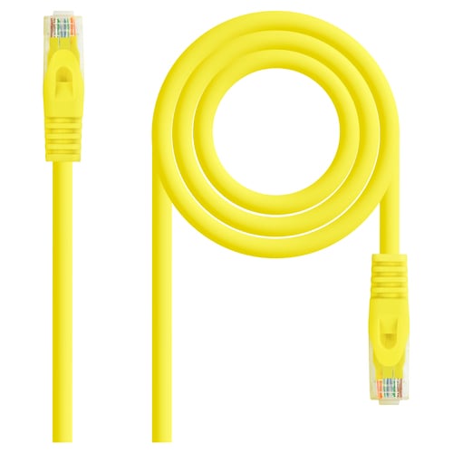 Cabo de rede nanocabo RJ45 LSZH Cat.6a UTP AWG24 2m - Amarelo - Nanocable 10.20.1802-Y