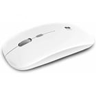 Rato Subblim Dual Flat - Duplo clique - Clique silencioso - Bateria recarregável - Roda de silicone - Precisão 1600 DPI - Branco - Subblim 234607