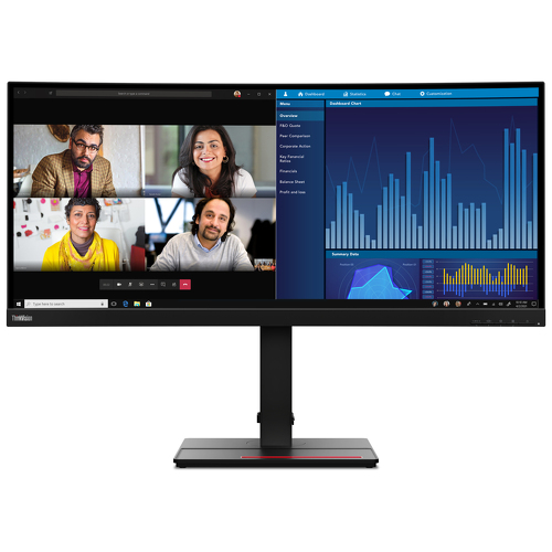 LENOVO ThinkVision P34w-20 34.14inch WQHD Ultra-Wide Curved Monitor HDMI Topseller - Lenovo 63F2RAT3EU
