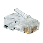 Kit Equip 100 Conectores RJ45 8P8C Telefonia - Conectores banhados a ouro para sinal de alta qualidade - Equip 121151