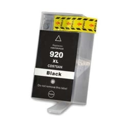 A GRANEL - Cartucho de tinta genérico preto HP 920XL - Substitui CD975AE/CD971AE - HP BULK-920XLBK