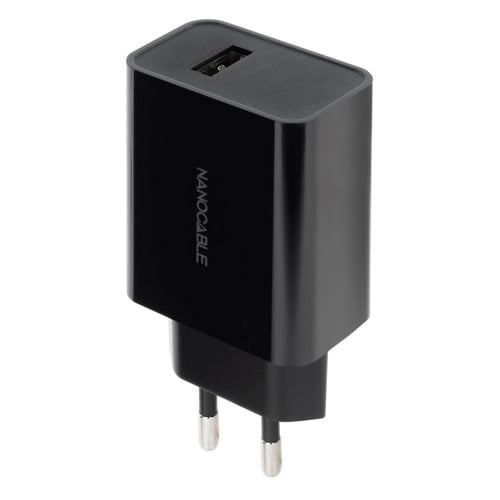 Carregador USB Nanocable 5V/2.1A - Preto - Nanocable 215336