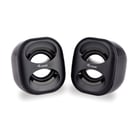 Equip Life Mini Colunas USB 2.0 6W - Conector Jack 3.5mm - Cabo de Controlo - Cor Preto - Equip 245330