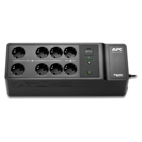 APC BACK-UPS 500VA 8 SCHUKO OUTLETS - APC BE500G2-GR