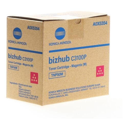 Cartucho de Toner Original Magenta Konica Minolta TNP50 - TNP50M/A0X5354 - Konica Minolta TNP50M