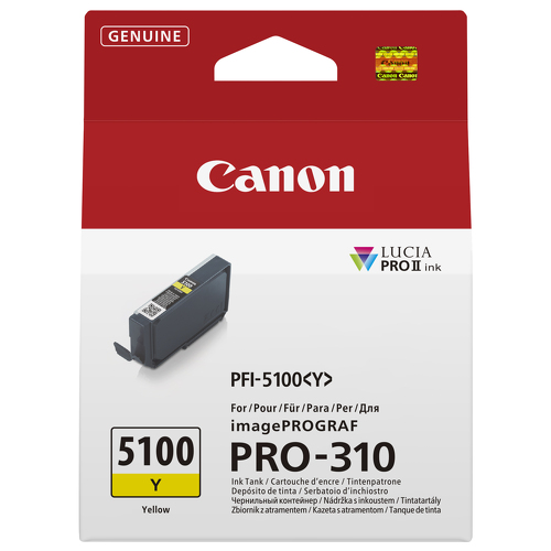 CANON PFI-5100 SERIES YELLOW INK TANK - Canon 6955C001