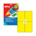 Etiquetas 105x148mm 20Fls A4 Amarelo Apli 80un - APLI APL12991