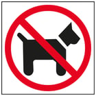 Etiqueta de sinalização de cães proibidos Apli 1 unid. - APLI 208406