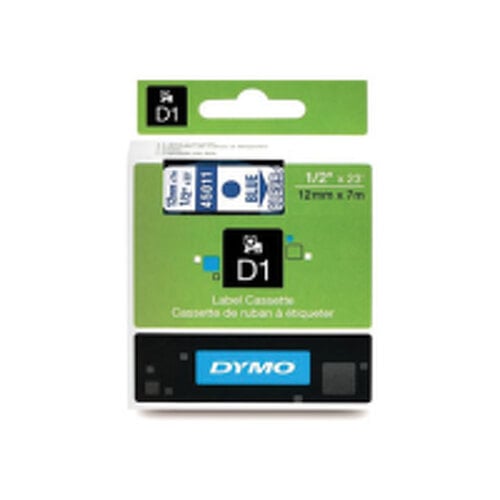 Fita Gravacao Dymo 12mmx7m Texto Azul / Fundo Transparente (45011) - Dymo 127Z45011