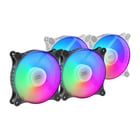 MARS GAMING VENTOINHA MFDUO 12CM 2XFAN KIT FRGB ULTRA SILENT BLACK - Mars Gaming MFDUO