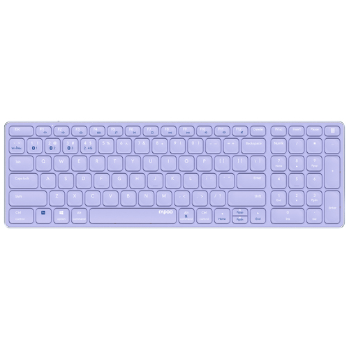 Teclado RAPOO E9700M Multi-mode Wireless, Púrpura 215873 - Rapoo 00215873