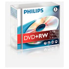 DVD+RW 4.7GB 4x Philips Jewell Case 5un - Philips PHIDW4S4J05F