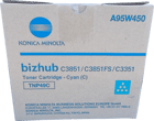 Cartucho de Toner Original Ciano Konica Minolta TNP49 - TNP49C/A95W450 - Konica Minolta A95W450