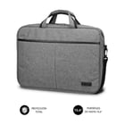 Mala para computador portátil Subblim Elite 15,6" - Em poliéster Oxford - Fecho de correr duplo - Cor cinzenta - Subblim SUB-LB-3ELB010