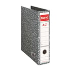 Armários de arquivo Dohe Marbled - 300x250mm - Papel sobre cartão forrado com papel impresso - Protectores de canto metálicos - Ilhós e alavanca de alta qualidade - Cor cinzenta - Dohe DO09102
