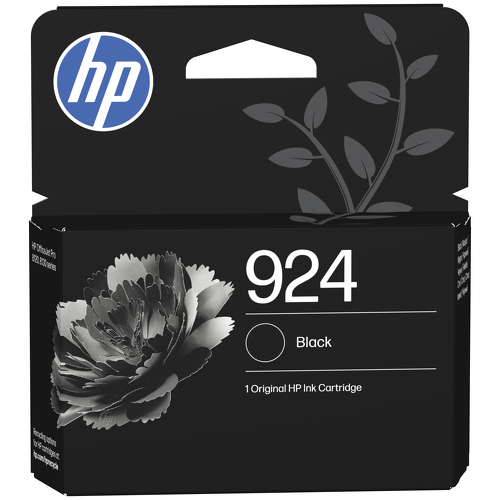 HP 924 Black Original Ink Cartridge - HP 4K0U6NE#LS1