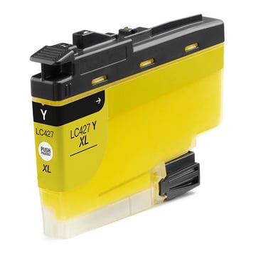 Brother LC427XL Yellow Pigment Ink Ink Cartridge Genérico - Substitui LC427XLY - BI-LC427XLYL(PG)