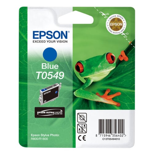 Cartucho de tinta azul original Epson T0549 - C13T05494010 - Epson C13T05494010