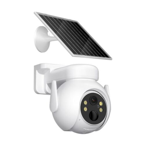 Câmara de vigilância XO CR10 WiFi - Motorizada 355º - Deteção de movimento - Visão nocturna - IP66 - Som bidirecional - Painel solar - XO XOCR10