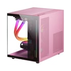 Caixa MARS GAMING MC-VIEW MICRO-ATX FRAMELESS 90º TEMPERED GLASS, FULL WATER COOLING SUPPORT, PINK - Mars Gaming MCVIEWP