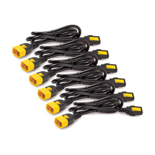 Cabo APC Power Cord Kit (6 ea), Locking, C13 to C14, 1.8m - AP8706S-WW - APC CAKAPCAP8706SWW