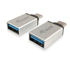 Equipar Conjunto de 2 adaptadores USB-C macho para USB-A fêmea - Equip 133473