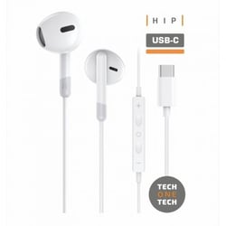 TechOneTech ear Tech Hip USB-C Altifalantes intra-aurais - Microfone incorporado - Assistente de voz - Cabo de 1,20 m - TechOneTech 268862