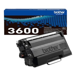 Toner preto. Duração estimada: 3.000 páginas segundo ISO/IEC 19752 - Brother TN3600