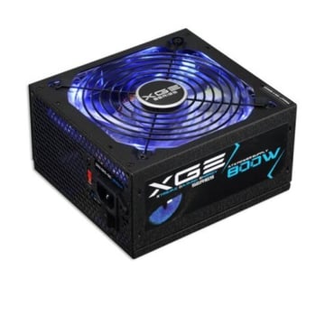 Tooq XGE II Gaming Power Supply 800W ATX 2.3 12V - PFC Ativo - Certificação 80 Plus Bronze - Ventoinha Silenciosa de 140mm com Iluminação LED - Preto - Tooq TQXGEII-800SAP