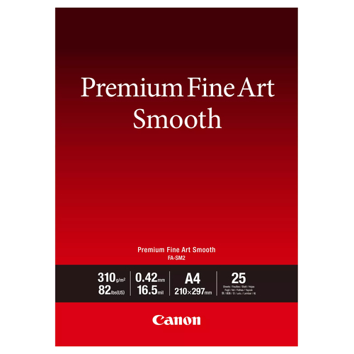 FA-SM2 A4 25 - Premium FineArt Smooth A4 25 sheets - Canon 1711C011