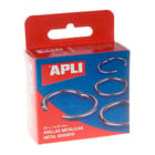 Apli Conjunto de 20 anéis metálicos articulados Ø25 mm - APLI 00452