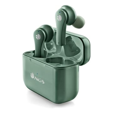 Auscultadores intra-auriculares NGS Artica Bloom Green Bluetooth 5.1 TWS - Leve - Assistente de voz - Autonomia até 7h - Base de carregamento - Cor verde - NGS ARTICABLOOMGREEN