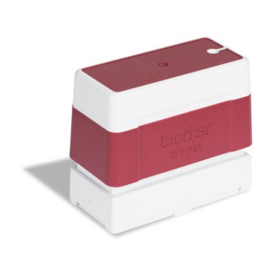 Suporte de carimbos vermelho. 6 carimbos de 27 x 70 mm - Brother PR2770R6P