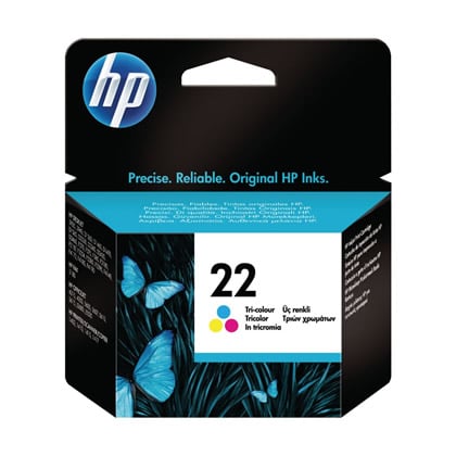 HP 22 Tri-colour Inkjet Print Cartridge tinteiro Original Ciano, Magenta, Amarelo - C9352A
