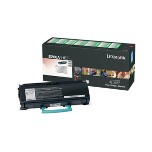 Toner LEXMARK E260A11E Preto 3500 Pág. - Lexmark LEX0E260A11E