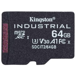 Micro SDHC 64GB Industrial C10 A1 pSLC Card Single Pack w/o Adapter - Kingston SDCIT2/64GBSP