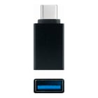 Adaptador nanocabo USB-C para USB 3.1 - USB-C/M-USB-A/H - Alumínio - Cor Preto - Nanocable 10.02.0010