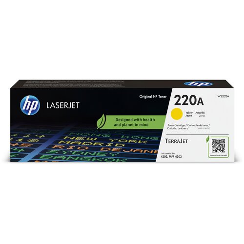 HP W2202A Amarillo Cartucho de Toner Original - 220A - HP W2202A