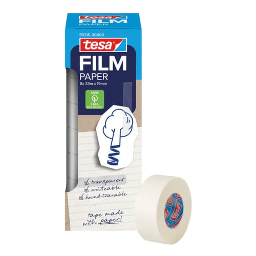 Fita Adesiva 19mmx33m Papel Tesafilm Paper Torre 8un - Tesa 1561066