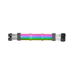 Extensão de cabo ARGB Mars Gaming MCA-16 - 16 LEDs personalizáveis - Fibra ótica ultra-densa - Compatível com Asus Aura Sync e outros - AWG18 de cobre puro - Branco - Mars Gaming 294937