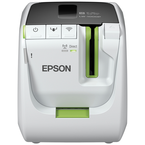 Epson LabelWorks LW-1000P, Trasferência termal, 360 x 360 DPI, 35 mm/seg, Com fios e sem fios, Verde, Cinzento - Epson C51CD06200