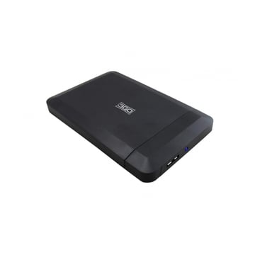 Mala 3Go para HD externo 2,5" SATA-USB 3.0 - Preto - 3Go HDD25BK315