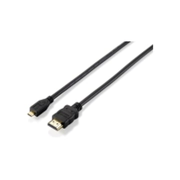Equipar HDMI macho para cabo micro HDMI 1.4 macho - Suporta Dolby TrueHD e DTS-HD Master Audio - Suporta resoluções de vídeo de até 4K / 30Hz. - Comprimento 1m. - Equip EQ119309