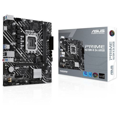 ASUS MB PRIME H610M-K D4 ARG LGA1700 mATX - Asus 90MB1HN0-M0EAY0