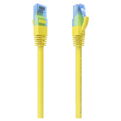 Cabo de Rede Aisens RJ45 Cat.6 UTP AWG26 CCA - 1.0m - Cor Amarelo - Aisens 261362