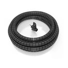 Organizador de cabos em espiral Aisens 25mm - 10m - Cor preta - Aisens 303247